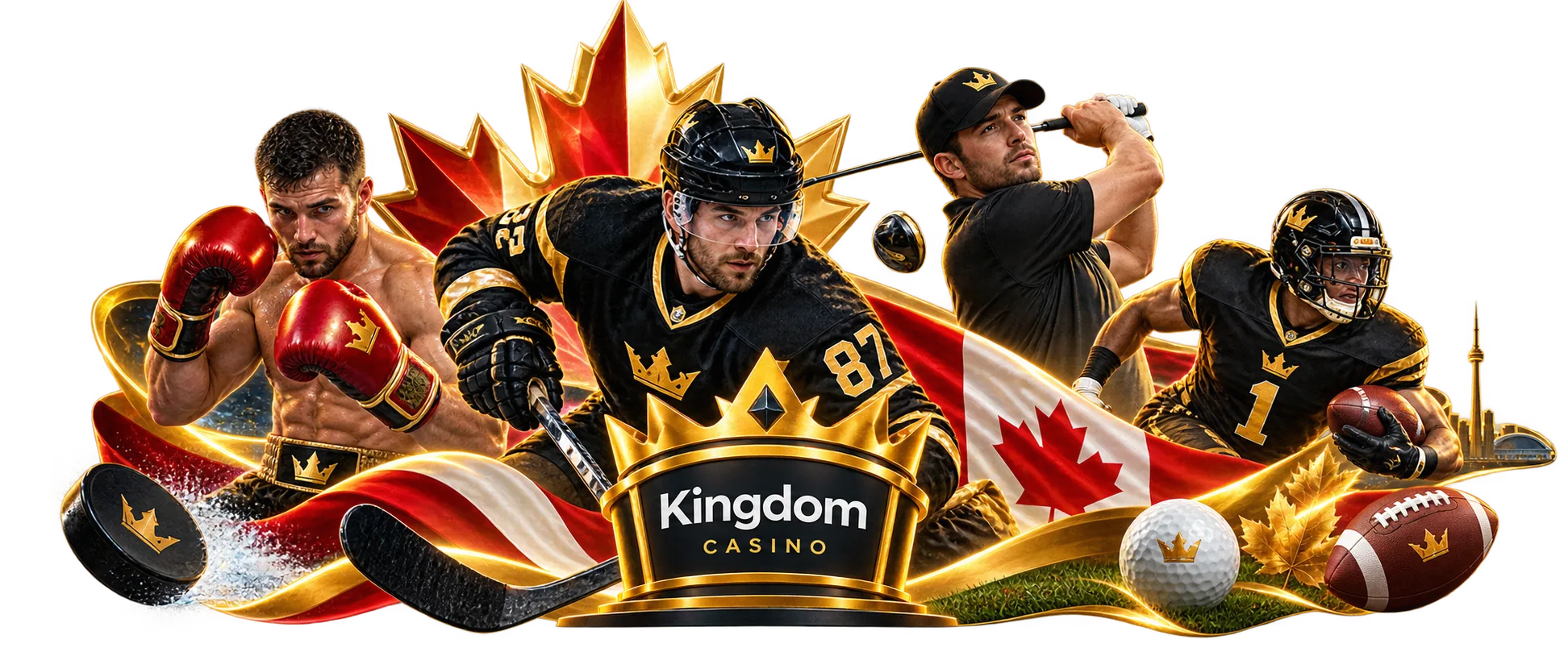 Sports betting at Kingdom Casino with Canadian sports scenes